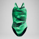 Speedo Women's Linear Lava Leaderback One Piece Swimsuit