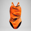 Speedo Women's Linear Lava Leaderback One Piece Swimsuit