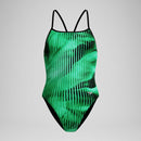 Speedo Women's Linear Lava Turnback One Piece Swimsuit
