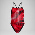 Speedo Women's Linear Lava Turnback One Piece Swimsuit