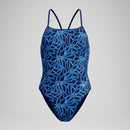 Speedo Women's Petal Polygon Turnback One Piece Swimsuit