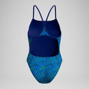 Speedo Women's Petal Polygon Turnback One Piece Swimsuit