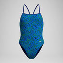 Speedo Women's Petal Polygon Turnback One Piece Swimsuit