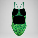 Speedo Women's Petal Polygon Turnback One Piece Swimsuit