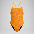 Speedo Women's Petal Polygon Turnback One Piece Swimsuit