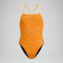 Speedo Women's Petal Polygon Turnback One Piece Swimsuit