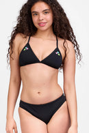 ANDY_BOTTOM_Black W Logo Rhinestone Embroidery
