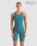 ARENA Mens Powerskin Impulso JADE AURA LE Open Back Kneeskin
