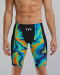 TYR Men's Shockwave High Waist Jammer - Infrared