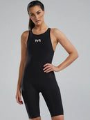 TYR Women's Venzo Solid Open Back Tech Suit Swimsuit