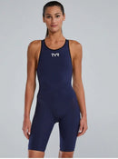 TYR Women's Venzo Solid Open Back Tech Suit Swimsuit