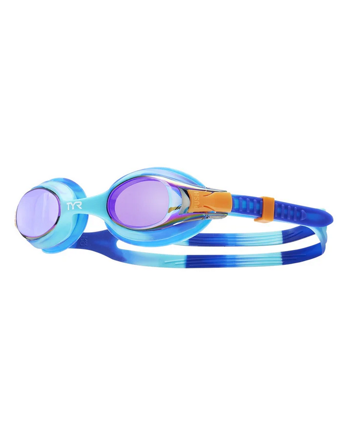TYR Kids' Swimple Mirrored Tie-Dye Goggles.