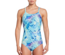 NIKE Women's Hydrastrong Multi Print Racerback One Piece Swimsuit