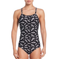 NIKE Women's Hydrastrong Multi Print Racerback One Piece Swimsuit