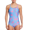 NIKE Women's Hydrastrong Multi Print Racerback One Piece Swimsuit