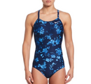 NIKE Women's Hydrastrong Multi Print Racerback One Piece Swimsuit