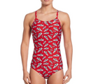 NIKE Women's Hydrastrong Multi Print Racerback One Piece Swimsuit