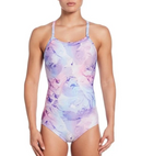 NIKE Women's Hydrastrong Multi Print Racerback One Piece Swimsuit