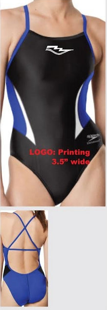 Berkeley Aquatic Club _SPEEDO Edge Splice Crossback One Piece