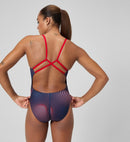 Speedo Women's Flow Strappy Crossback One Piece Swimsuit