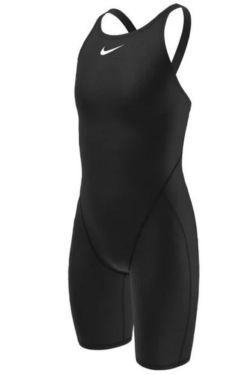 NIKE Girl's HydraStrong Open Back Kneeskin Tech Suit Swimsuit