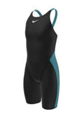 NIKE Girl's HydraStrong Open Back Kneeskin Tech Suit Swimsuit