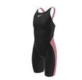 NIKE Girl's HydraStrong Open Back Kneeskin Tech Suit Swimsuit