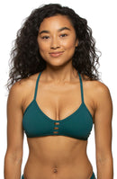 JOLYN Tomcat Bikini Top - Peacock