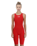 TYR Women's Venzo Solid Open Back Tech Suit Swimsuit