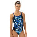 Dolfin Reliance Women's Razor Color Block DBX Back One Piece Swimsuit