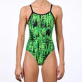 DOLFIN Women's XtraSleek Eco V-2 Back (Hurricane, Torrent, Jolt)