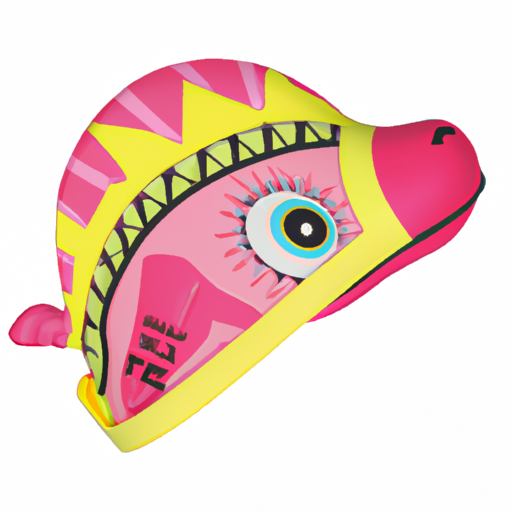 TYR Kids' Characters Dino Diva Swim Cap, Pink/Yellow, One Size