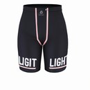 VLX Female Lifeguard Soffee Short (Guard Logo on Left Leg),Black (White-Print),L