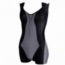 ARENA Powerskin Carbon Flex VX Women's Closed Back Racing Swimsuit, Dark Grey/Dark Grey/Black, 32