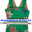 Dolfin Uglies Girls' One Piece Swimsuit - Criss-Cross Straps (Green, 8)