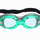 ARENA Unisex Adult Air-Bold Swipe Anti-Fog Training Swim Goggles for Men and Women Cushioned Seals Superior Comfort Non-Mirror Lens, Smoke/Green Lake/Black