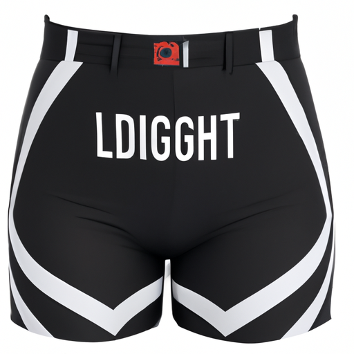 VLX Female Lifeguard Soffee Short (Guard Logo on Left Leg),Black (White-Print),S
