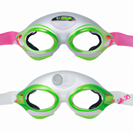 Dolfin Bungee Racer Swim Goggle 2 Pack (Pink/White & Silver/Green, One Size)
