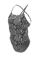 NIKE Women's Hydrastrong Lace Up Tie Back One Piece (8 prints)
