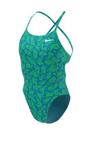 NIKE Women's Hydrastrong Lace Up Tie Back One Piece (8 prints)