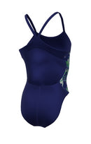 Nike Hydrastrong Multi Print Racerback Splice One Piece Swimsuit