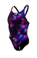 Nike Women's Hydrastrong Multi Print Fastback One Piece Swimsuit