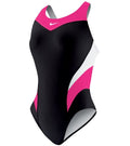 NIKE Victory Colorblock Women Swim Performance Power Back One Piece