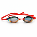 Rainbow Goggles Red Straps White Background