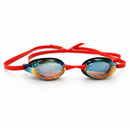 Rainbow Goggles Red Straps White Background