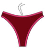 Cabernet/hot Pink