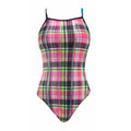 FINALS Funnies Female Diamond Plaid Wing Back Swimsuit