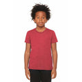 BELLA+CANVAS Youth Heather CVC Tee BC3001YCVC