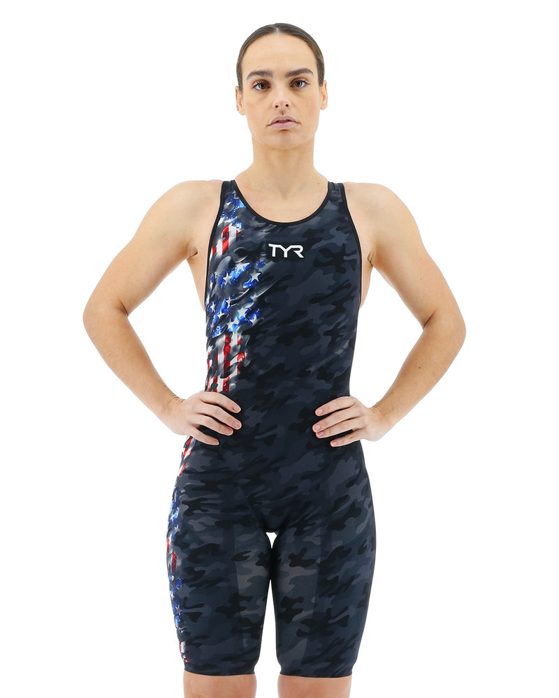 TYR Womens Venzo Camo Closed Back USA