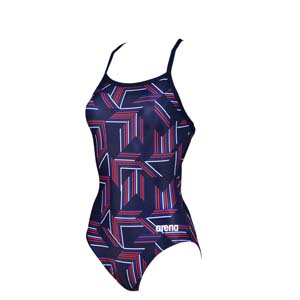 Arena Female Puzzled Light Drop Back Swimsuit